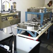 Tubifex worm culture system with UV wastewater sterilization.