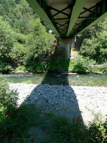 Indian Creek at Doolittle Creek bridge