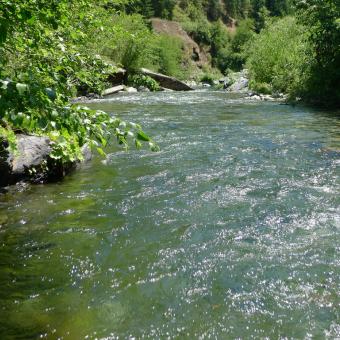 Indian Creek at Doolittle Creek bridge