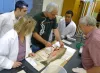 Craig Banner (ODFW) demonstrating a fish dissection.